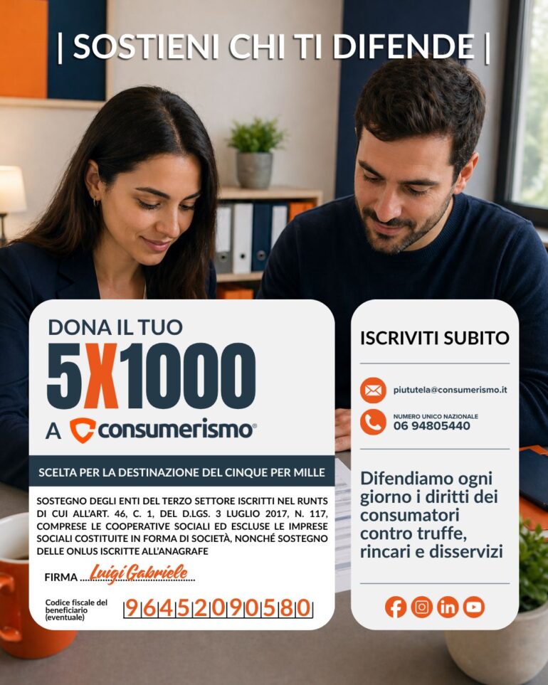5x1000 consumerismo 5x1000 consumerismo