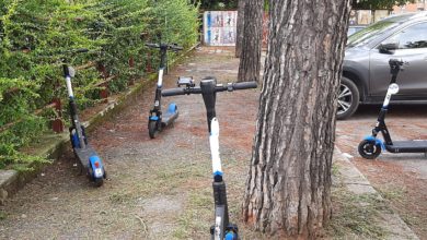 Monopattini abbandonati