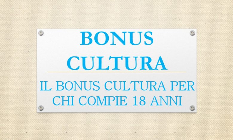 bonus cultura