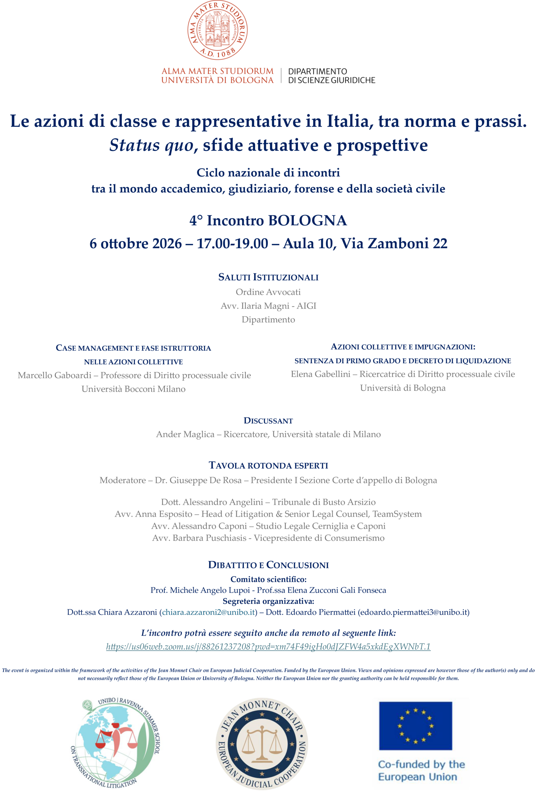 Locandina - 4° incontro Bologna Locandina ° incontro Bologna