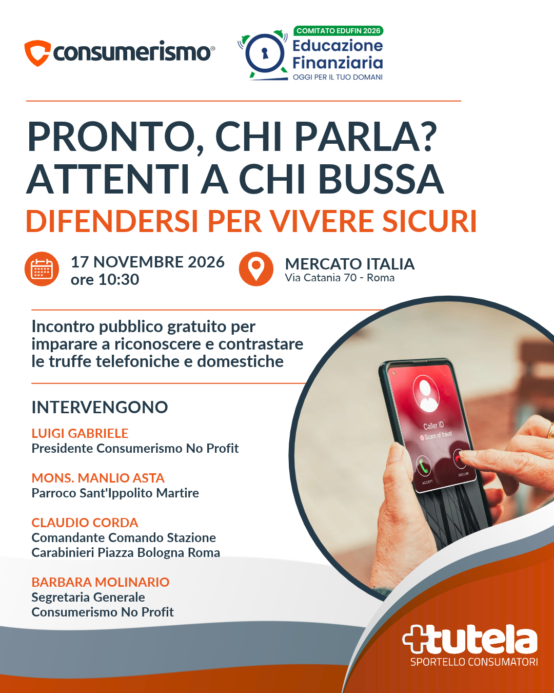 PRONTO CHI PARLA relatori 17 NOVEMBRE PRONTO CHI PARLA relatori NOVEMBRE