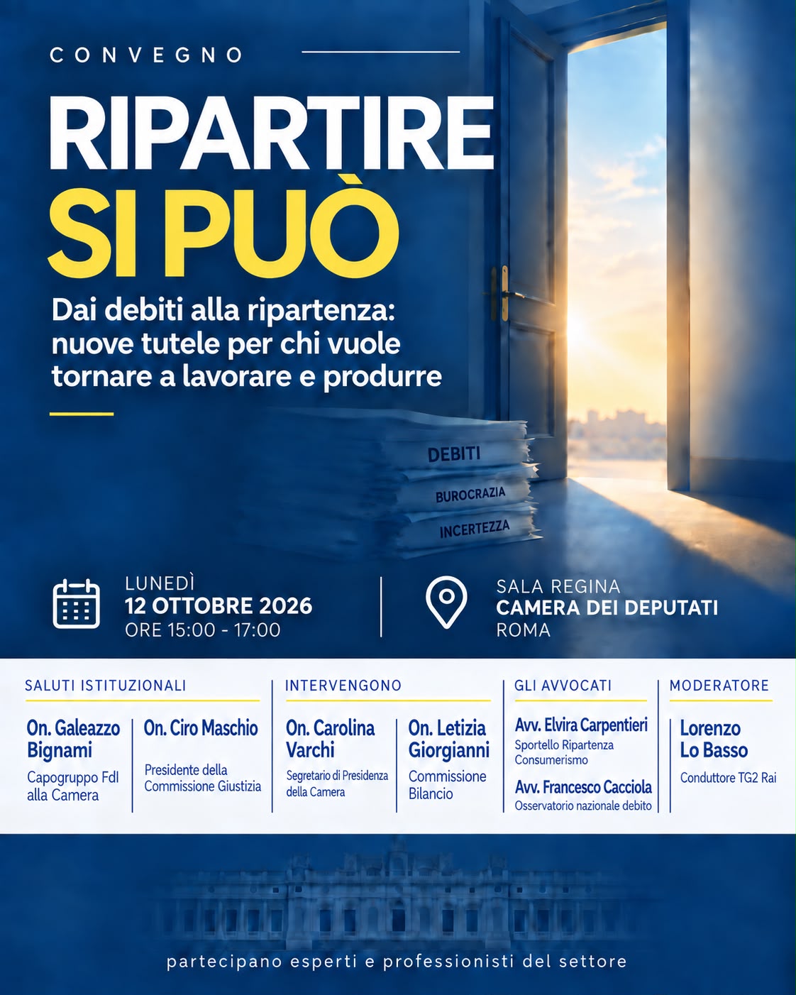ripartire si può ripartire si può